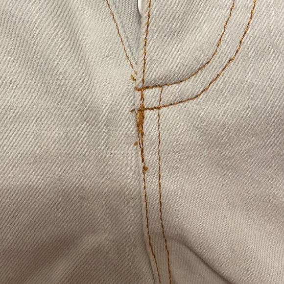 Two Sided Colorblock Denim Shorts - Picture 6 of 7